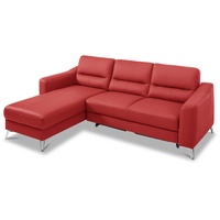 Ecksofa Santos Leder Rot