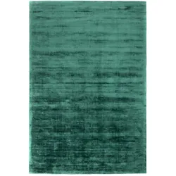 Teppich MORGENLAND "Designer Teppich Chester", grün (seegrün), B:200cm H:10mm L:290cm, Viskose, Teppiche, Viskose