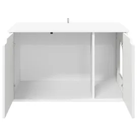 vidaXL Katzenhaus Weiß 85 x 55 x 50,5 cm Holzwerkstoff