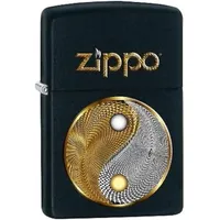 Zippo Zippo,16858,Abstract AA8Ying Yang- Black Matte- Spring 2017 Feuerzeug, Chrom,Silber, 5.8 x 3.8 x 2 cm