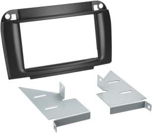  2-DIN Radioblende Mercedes CL-Klasse/S-Klasse schwarz 