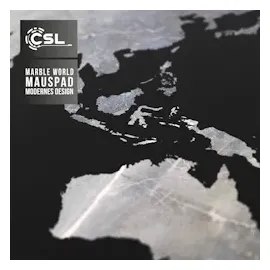 CSL Gaming Mauspad, XXL Schreibtischunterlage 900 x 400mm, Präzision & Geschwindigkeit, Marmor schwarz