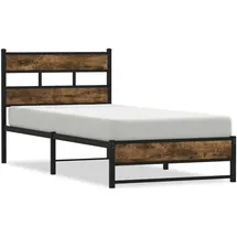 vidaXL Metallbett 140 x 190 cm Brown