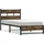 vidaXL Metallbett 140 x 190 cm Brown