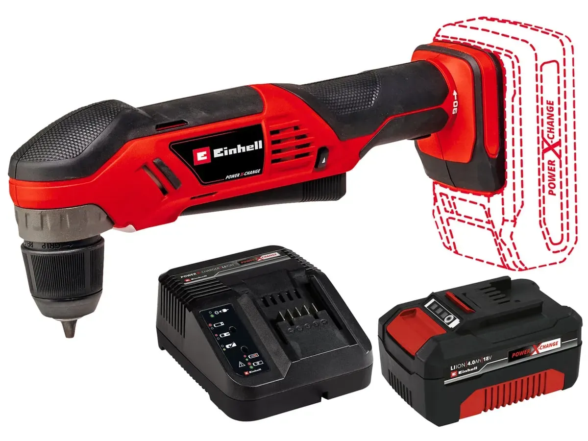 EINHELL Akku-Winkelbohrmaschine TE-AD 18 Li Kit (1x 4,0 Ah)