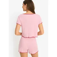 lscn by lascana Shorty Pyjama-Shorts Rosa 48/50