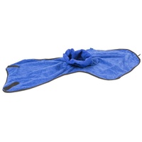 DUVO+ Hundebademantel Bademantel Mikrofaser blau Größe: XXL / Maße: 68 cm