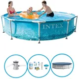 Intex Pool Metal Frame - Schwimmbad-Paket - 305x76 cm EINHEITSGRÖSSE