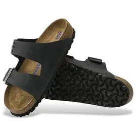 Birkenstock Arizona Weichbettung Naturleder geölt schwarz 45