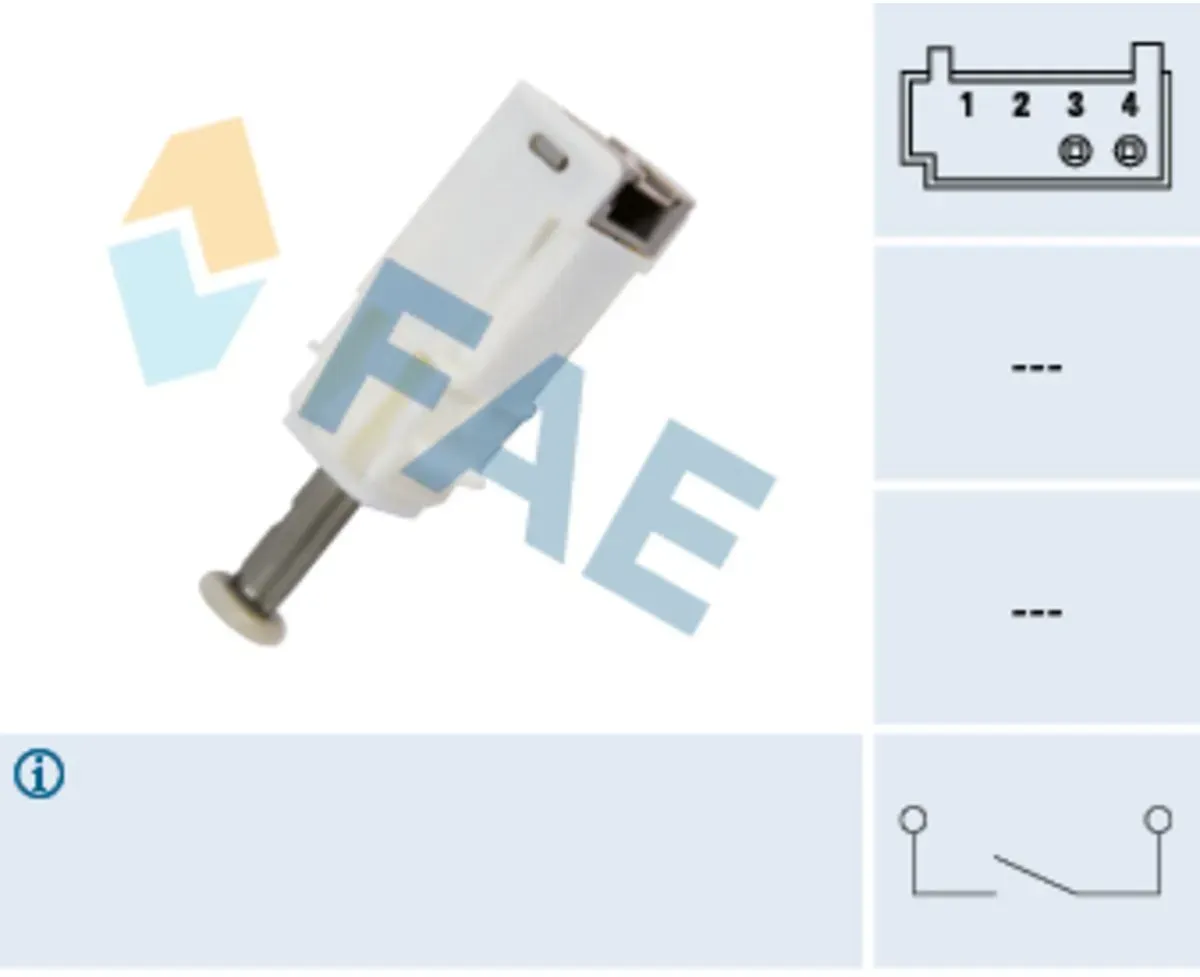 Interruptor, accionamiento de embrague (control de crucero) FAE 24791