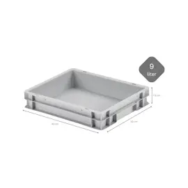 chefgastro Pizzaballenbox ohne Deckel HxBxT 7,5x30x40cm | 9 Liter | Stapelbare Pizzabox,