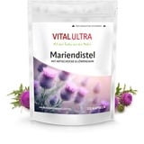 Vital Ultra Mariendistel – kombiniert mit Artischocken- und Löwenzahn-Extrakt – 120 vegane Kapseln mit 80% Silymarin aus Mariendistel-Extrakt – Milk thistle – aus Deutschland