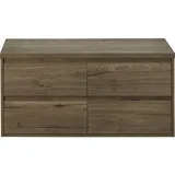 Waschtischunterschrank Sanox Porto Frontfarbe tabacco BxHxT 120 x 59 x 50 cm 847