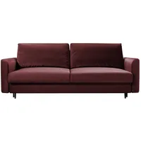 JVmoebel Sofa Couch Bettfunktion 3 Sitzer Couch Polster Textil Schlafsofa Rosa, Made in Europa braun