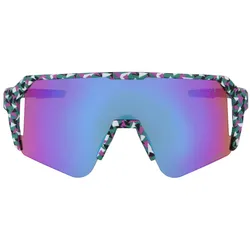 Athletes Jumpset retro pattern/purple S