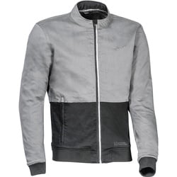 Ixon Fulham Motorrad Textiljacke, schwarz-grau, Größe M für Männer