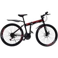 CuCummoo 26 Zoll Mountainbike Fahrrad Scheibenbremse 21 Gang-Federgabel Fully MTB für Jungen Mädchen Damen & Herren