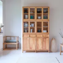 Tikamoon Doppelgeschirrschrank aus Mindiholz 120 cm Alex