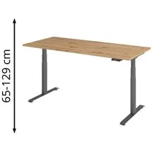 baselite Schreibtisch Asteiche / Grau