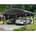 Doppelcarport 6 35 5 41 m schiefergrau inkl Pfostenanker