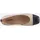 Heine Ballerina HEINE, Damen, Gr. 42, beige (sand, schwarz), Glattleder, Lackleder, Leder, Rindsleder, Schuhe Ballerina
