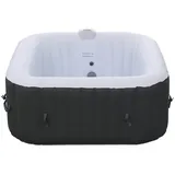 Arebos Whirlpool FLORENCE & BARECELONA Aufblasbar 4 oder 6 Personen mit 100/130 Düsen, (Komplett-Set), für Outdoor & Indoor schwarz 154 cm