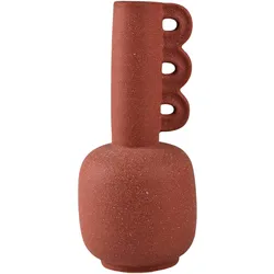 Dekovase AM DESIGN "Tischvase aus Keramik, Höhe ca. 23,2 cm", braun, H:23,2cm Ø:10,5cm, Keramik, Vasen, Keramikvase, Dekoobjekt, Blumenvase