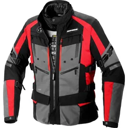 Spidi 4 Season Evo, Textiljacke H2Out - Schwarz/Grau/Rot - 4XL