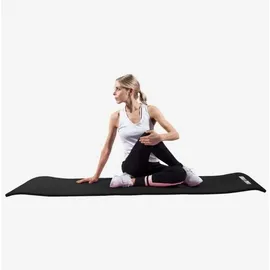 Gorilla Sports GORILLA SPORTS® Yogamatte - 190x100x1,5 cm, mit Tragegurt, - Rutschfest, Schwarz - Gymnastikmatte, Fitnessmatte, Sportmatte, Trainingsmatte, Übun... - Schwarz