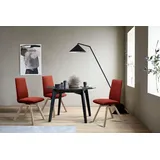 Stressless® Polsterstuhl Laurel, Low Back, Größe M, mit schräggestellten Beinen in Schwarz rot