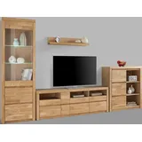 Home Affaire Wohnwand »Silkeborg«, (Set, 4 St.), teilmassives Holz, braun