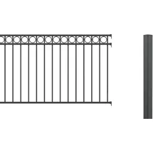 GAH Alberts Alberts Komplettset Zaun Circle 2 m 120 cm anthrazit zE
