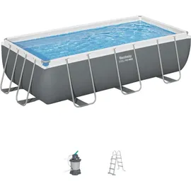 BESTWAY Rahmen-Gartenpool 404 x 201 x 100 cm inkl. Filterpumpe