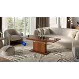 designimpex DC-1 Couchtisch ausziehbar höhenverstellbar 126/168cm in Nussbaum modern vielseitig Wohnzimmertisch Esstisch Beistelltisch Sofatisch platzsparend hochwertig Wohnzimmer Coffee Table