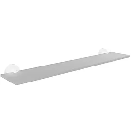 Brillantbad WHITE Glasablage Messing Weiß 600x55x130 mm für Bad & Küche >> zum Bohren