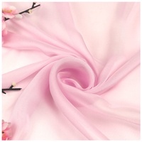 IKIID Chiffon Transluzent Tencel Chiffon Stoff 150 cm Breit Verkauft Meterware Für Rock Shirts Kleidung Handmade(Color:rosa)