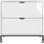 vidaXL Nachtschrank 63,5 x 36 x 61 cm Hochglanz-Weiß
