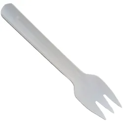 100 Einweg Gabel Papier weiß 16 cm bio nachhaltig