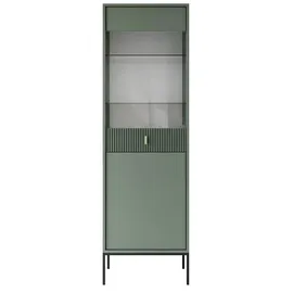 lookway Vitrine MIDNIGHT 54 x 39 x 175 cm Grün/Schwarz
