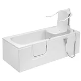 HAK Badewanne LIBERTY Badewanne mit Lift und Tür, 169x69 cm, links weiß