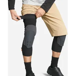 Radsport All Mountain Enduro MTB Knieschützer Feel D_Strong  D3O® schwarz|grau L