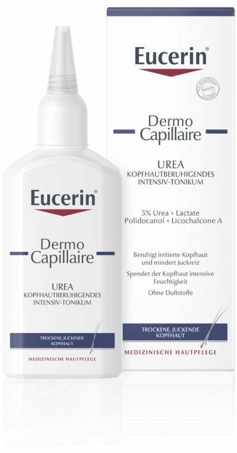Eucerin® DermoCapillaire Urea Kopfhautberuhigendes Intensiv-Tonikum – Beruhigt trockene und juckende Kopfhaut & spendet Feuchtigkeit