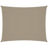 vidaXL Sonnensegel Oxford-Gewebe Rechteckig 4x5 m Taupe