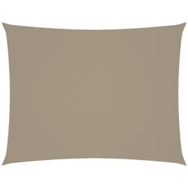 vidaXL Sonnensegel Oxford-Gewebe Rechteckig 4x5 m Taupe