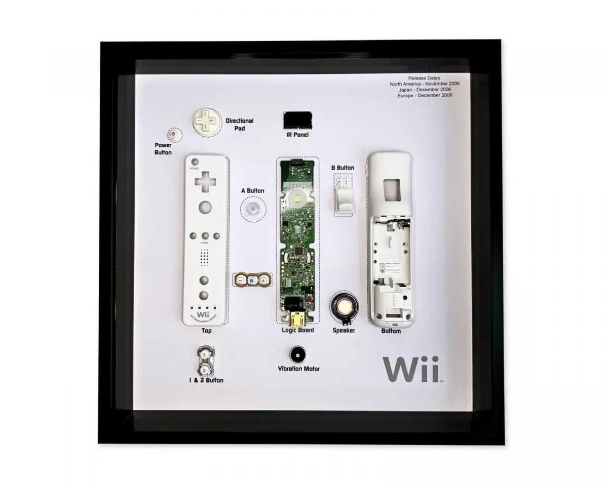 GRC Retro Art Nintendo Wii Remote Controller Display - Grau