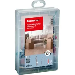 fischer Neue Wohnung easyDIY Box + Schraube (76 Teile)