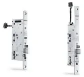 Motorschloss IQ lock EL, Dornmaß 55mm, Stulp rund 24 x 235 x 3 mm, 12-24V DC