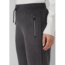 s.Oliver Jogpants Veloursleder-Optik grau 42