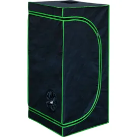 TSGPS Growbox Gewächshaus Zuchtzelt 60 x 60 x 180 cm Schwarz, Grün