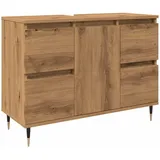 vidaXL Badschrank Artisan-Eiche 80x33x60 cm Holzwerkstoff